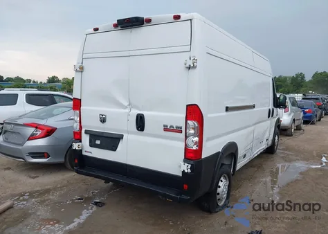 2020 Ram Promaster 2500 High Roof 159 Wb из США, поврежденный, VIN 3C6TRVDG4LE100726